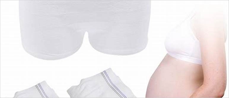 Disposable underwear post pregnancy